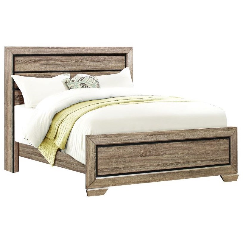 Homelegance Beechnut Contemporary King Headboard and Footboard with